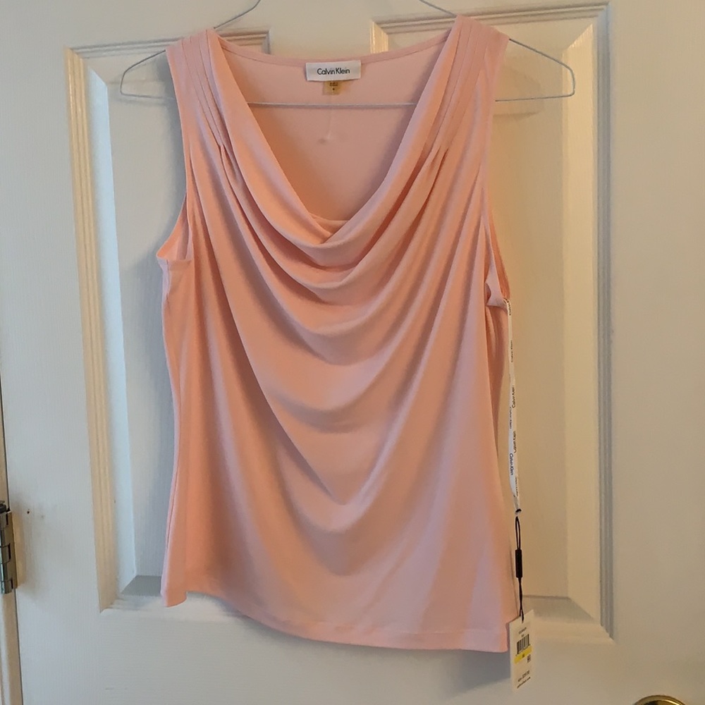 NWT Calvin Klein light pink work camisole size medium
